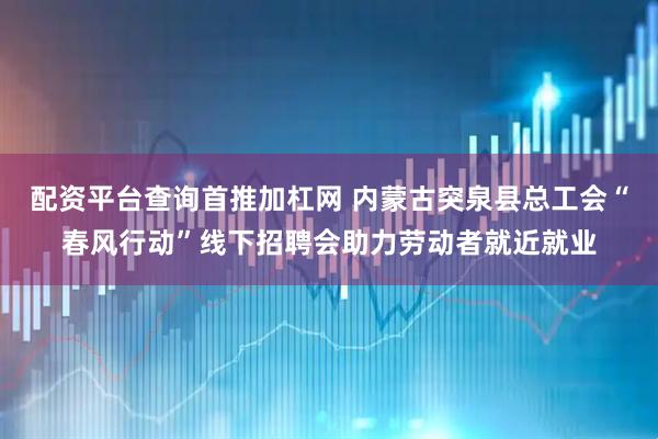 配资平台查询首推加杠网 内蒙古突泉县总工会“春风行动”线下招聘会助力劳动者就近就业